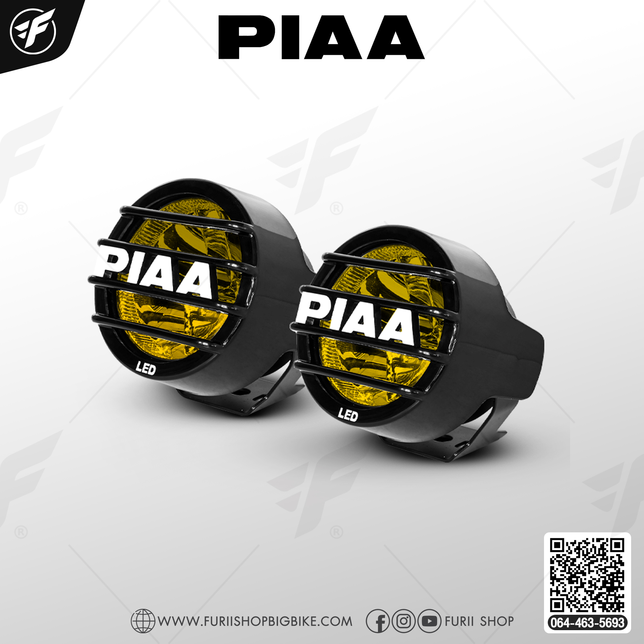 ไฟสปอร์ตไลท์ PIAA LP530PS Ion Yellow Power sport 3.5" เลนส์เหลือง
