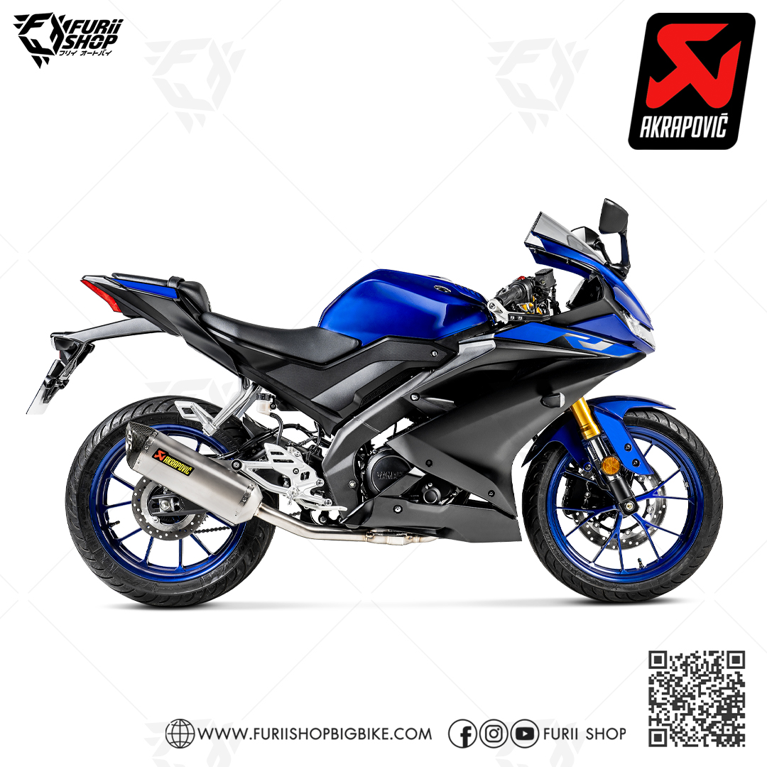 ท่อแต่ง Akrapovic Titanium : for Yamaha YZF R15 2018-2020