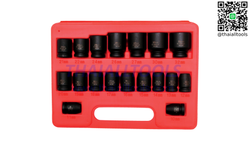 ชุดลูกบ๊อกซ์ลม PM18M 18PCE 1/2" SQ DR IMPACT SOCKET SET KENNEDY