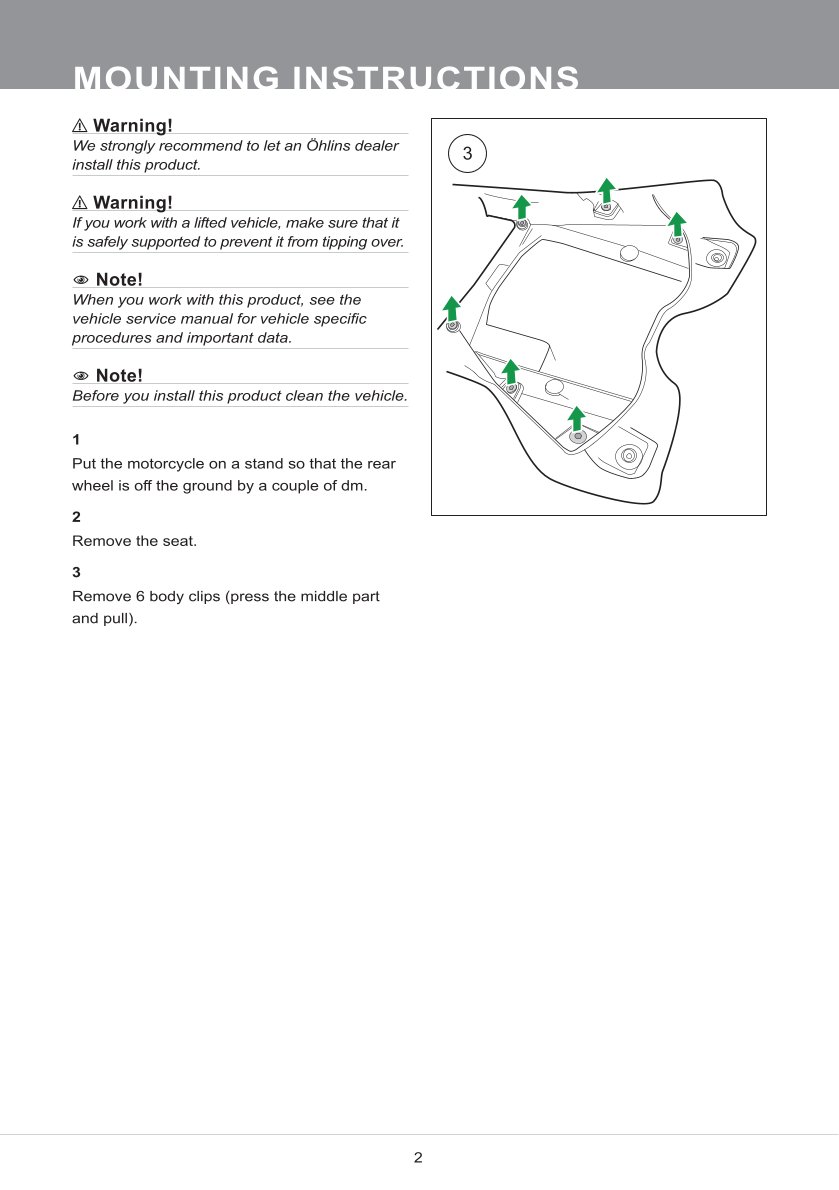 โช๊คหลังแต่ง Ohlins HO568 For Honda CBR1000RR-R SP (Öhlins FL 941) ปี 2020-2023