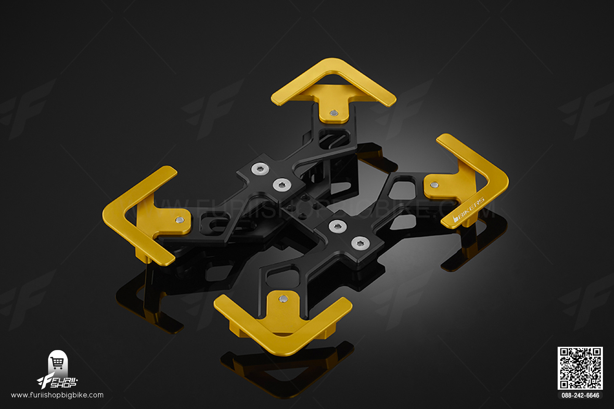 กรอบทะเบียน Premium Rear License Support Bikers Ninja650, Z650, Versys650 2015-2020