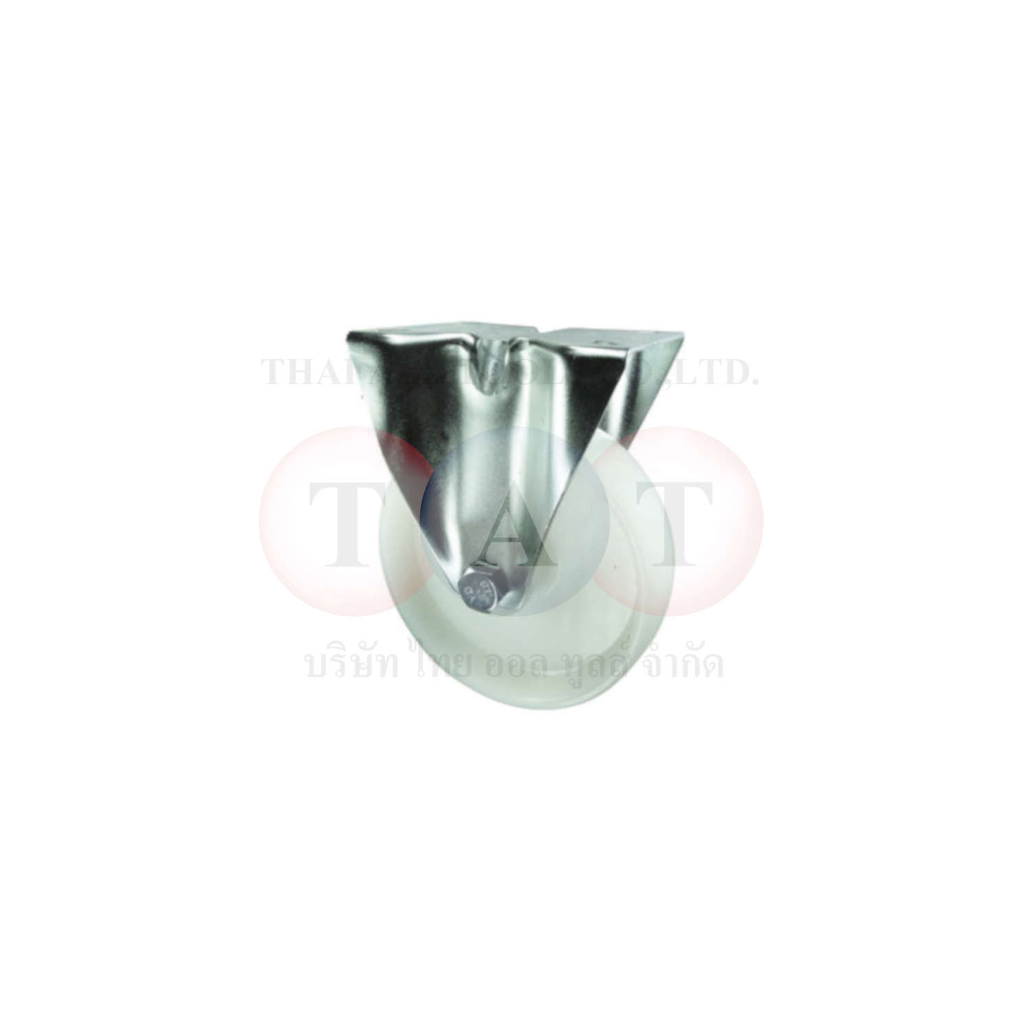 Atlas Workholders.Steel Castor with Nylon Wheel Fixed Plate 100mm