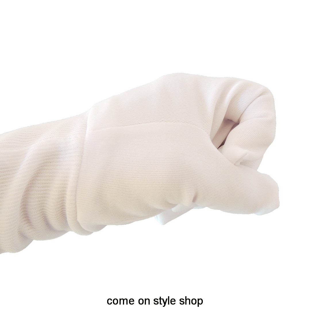 ถุงมือผ้าไนลอนสีขาว ถุงมือออกงาน