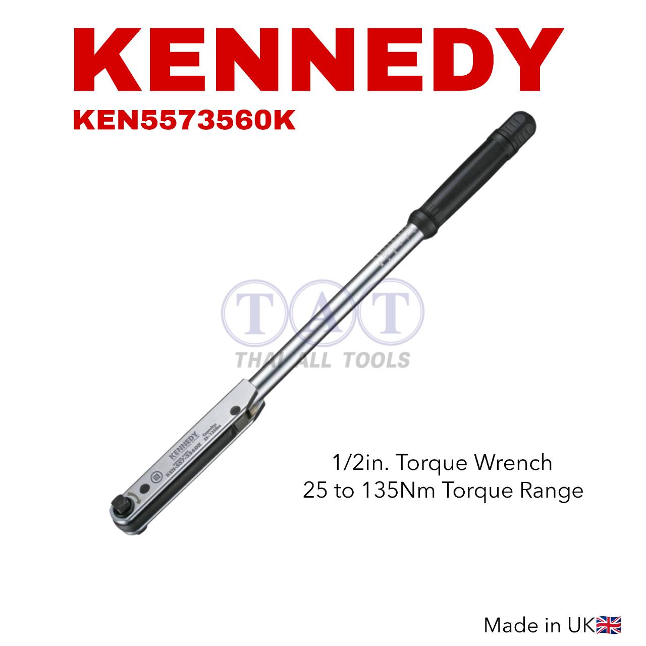 ประแจปอนด์ 1/2" SQ. DR. MECHANICS TORQUE WRENCH 25-135Nm KENNEDY