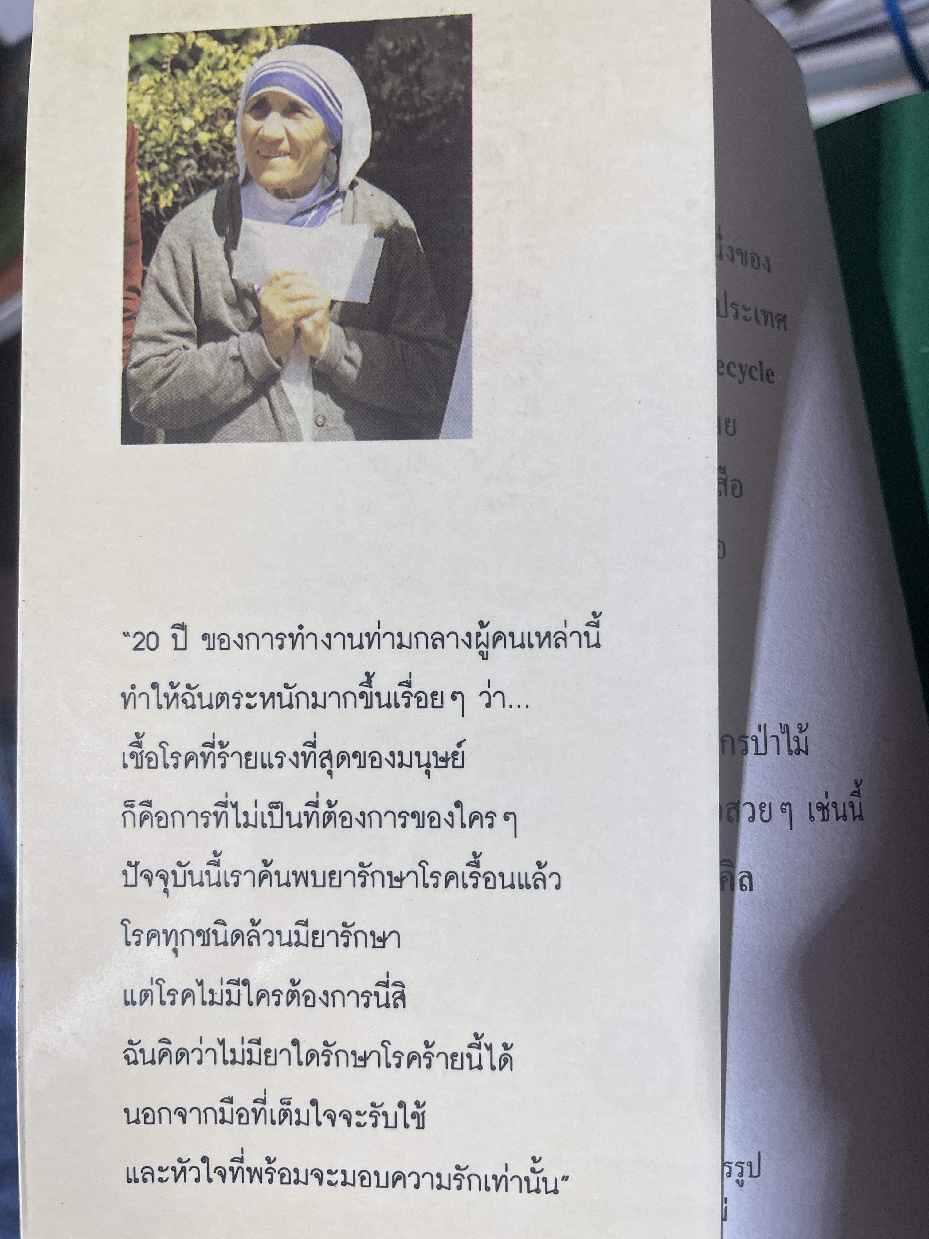 เทเรซา MOTHER TERESA. ผู้เขียน Charlotte Gray. 250 กรัม