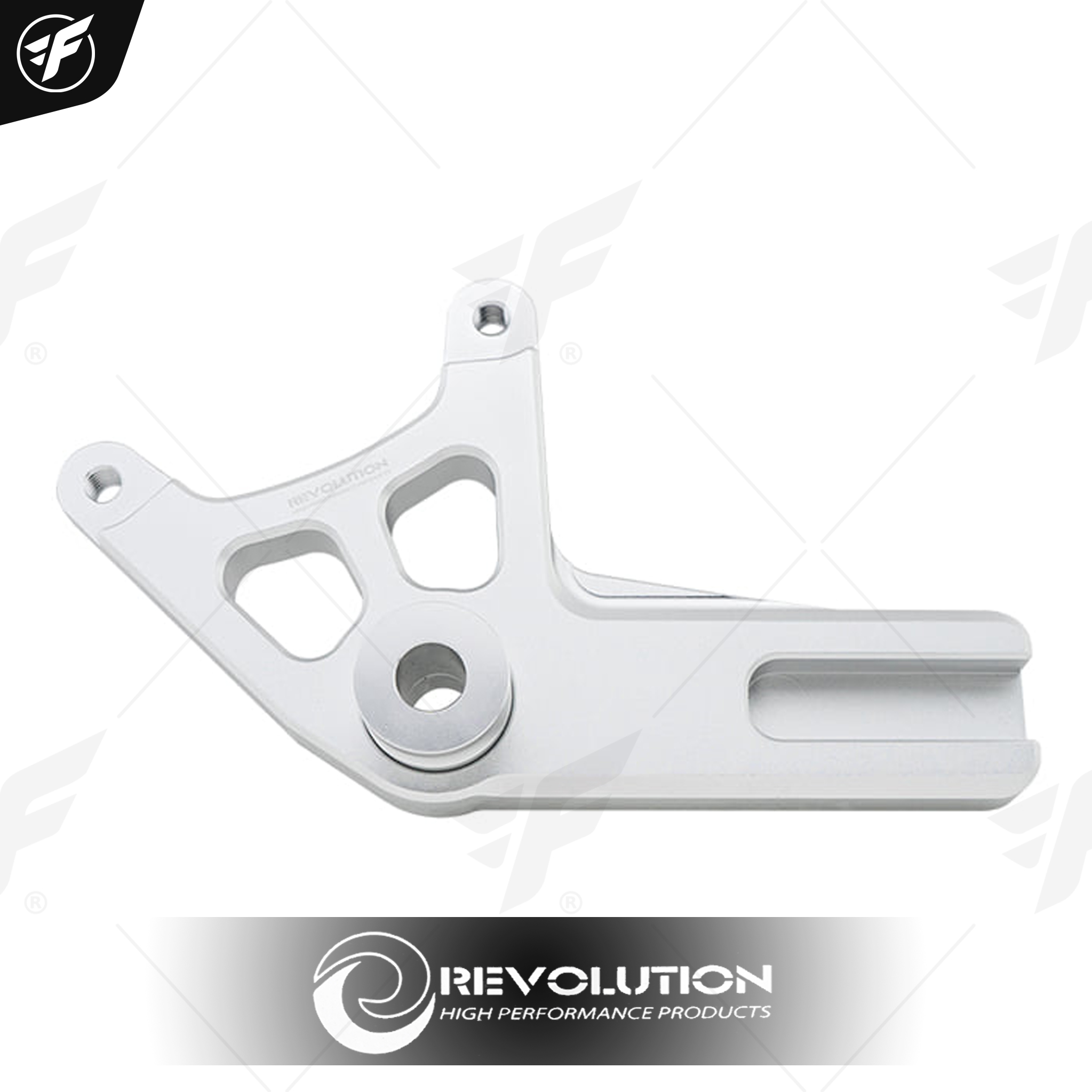 ขาจับปั้มหลังผีเสื้อ REVOLUTION MONKEY-125 สีเงิน ยึดบน