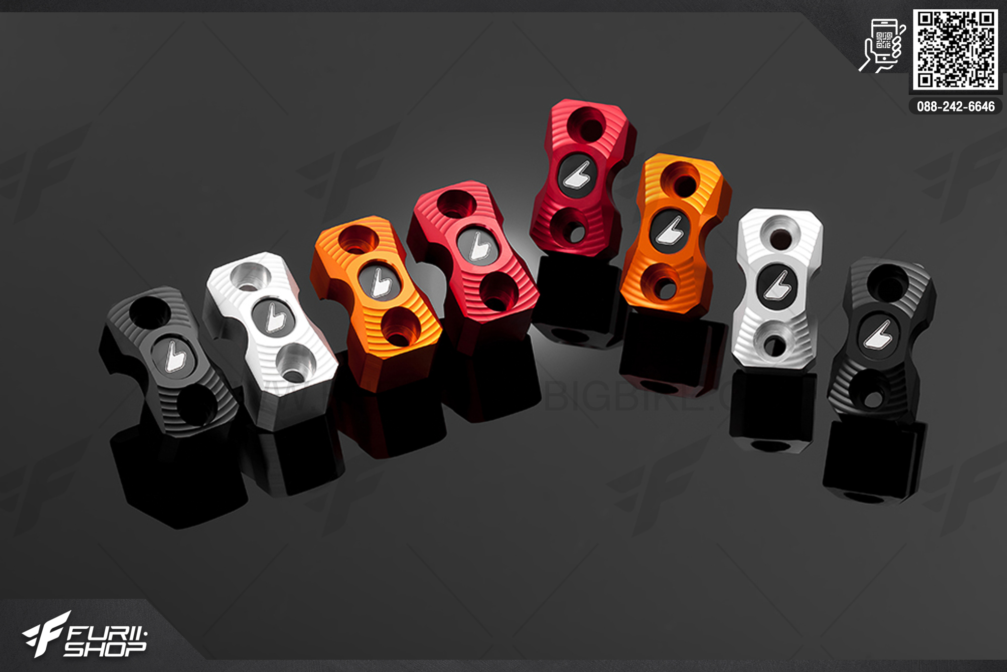 ประกับแฮนด์ (Rotating Bar Clamps (2 Pieces)) Bikers Kawasaki NINJA 650 ABS (2012-2016)