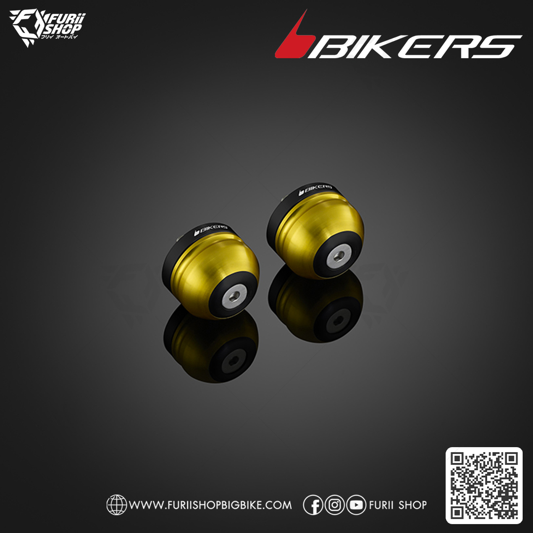 ปลายแฮนด์พร้อมตัวถ่วงน้ำหนัก สำหรับแฮนด์เดิมติดรถ (Y0504) Bikers Handle Bar Caps (used with Standard Handle Bar) : for Yamaha YZF-R3 2015-2018