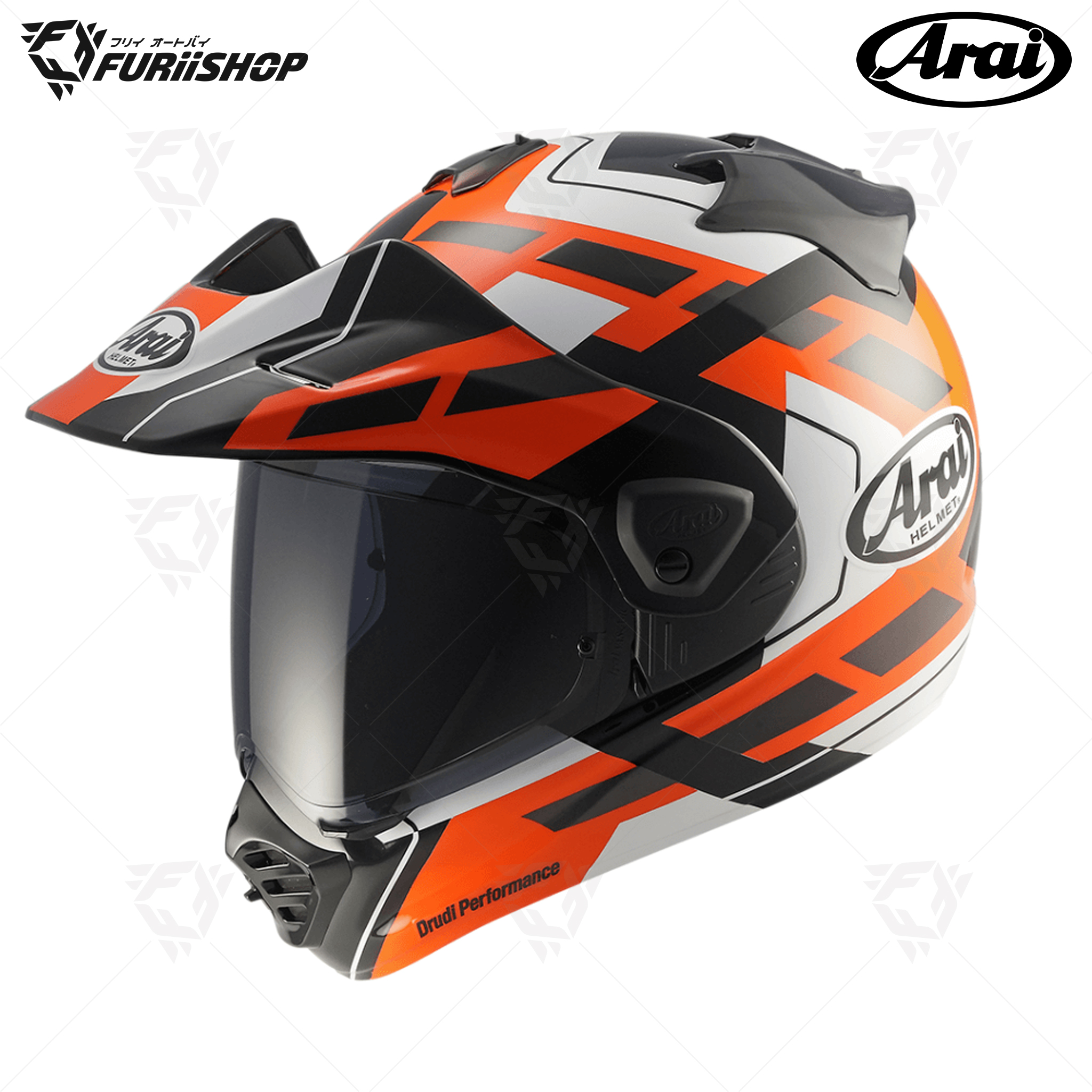 หมวกกันน็อคเต็มใบ Arai : Tour-X5 Match Orange