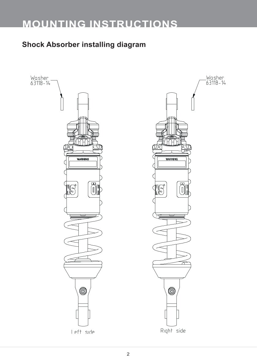 โช๊คหลังแต่ง Ohlins HO343 For Honda Wave 125i ปี 2023