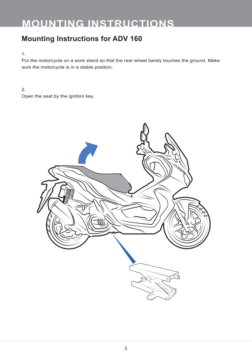 โช๊คหลังแต่ง Ohlins HO345 For Honda ADV 160 ปี 2022-2023