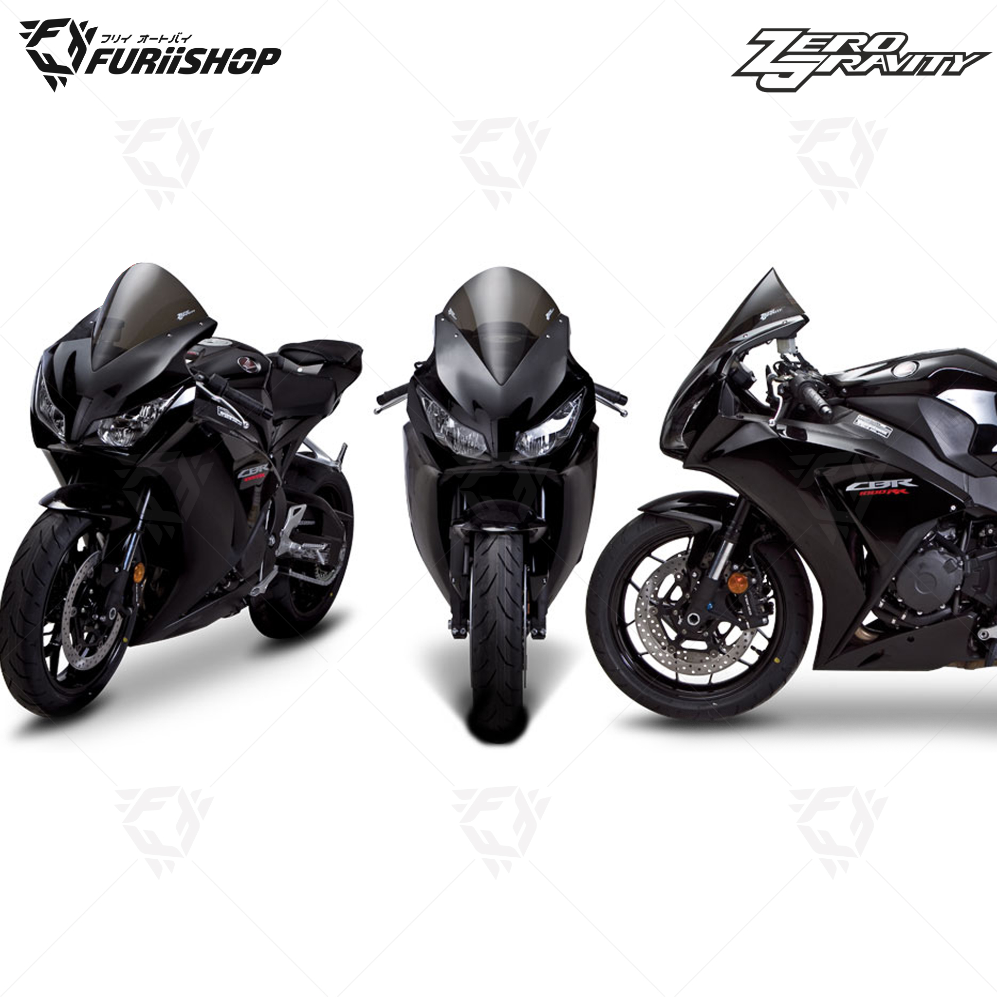 ชิวหน้า ZERO GRAVITY ทรง CORSA SMOKE For : CBR1000RR
