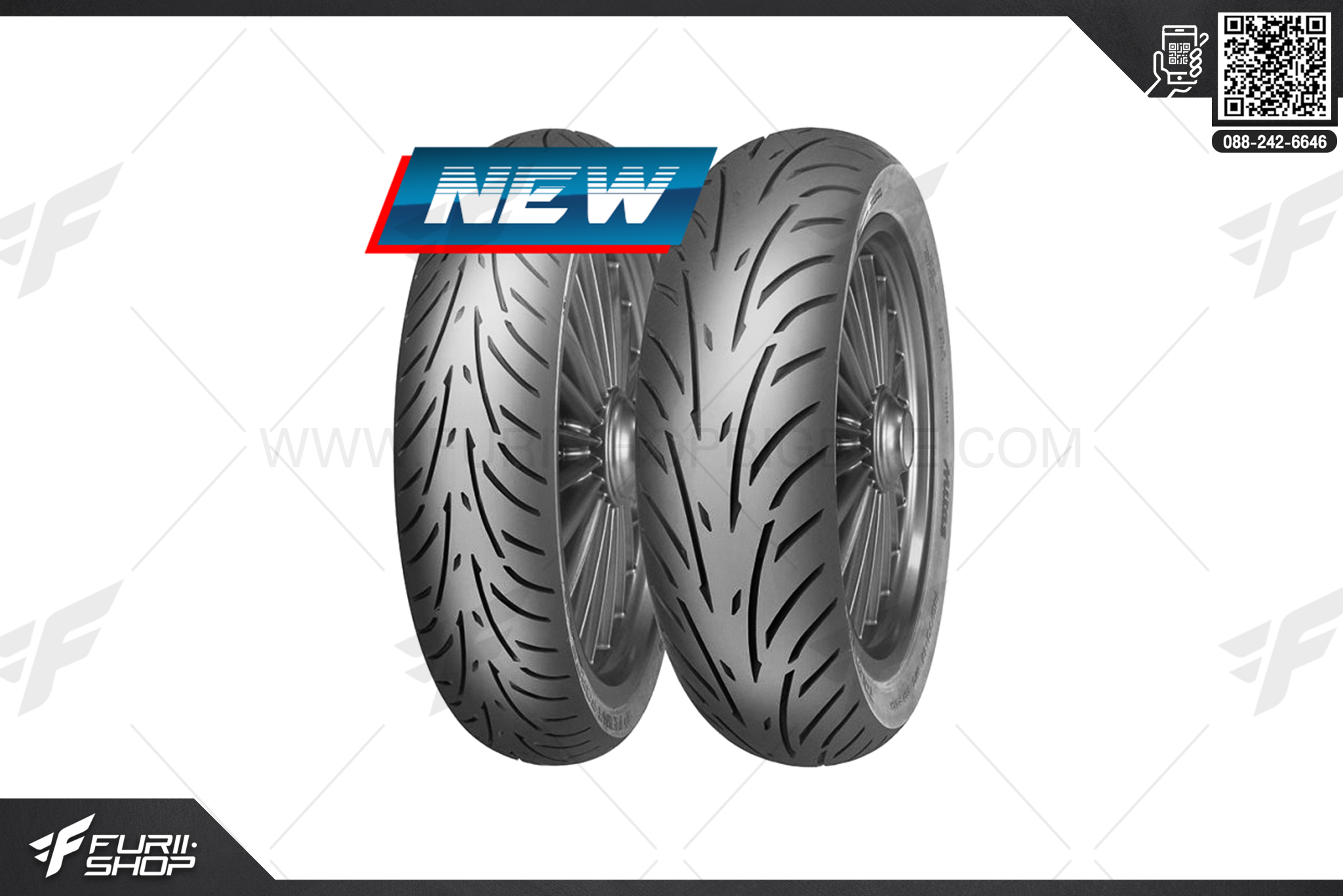 ยางมอเตอร์ไซค์ MITAS Touring Force-SC(X-MAX) 140/70 -14 ยางบิ๊กไบท์ ยางBigbike Mototire