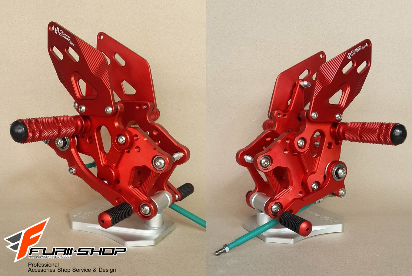 เกียร์โยง BOUSHI สีแดง FOR YAMAHA R3/MT03