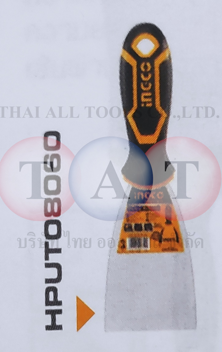 เกรียงโป้วสี ด้ามพลาสติก 100mm. INGCO 6301045