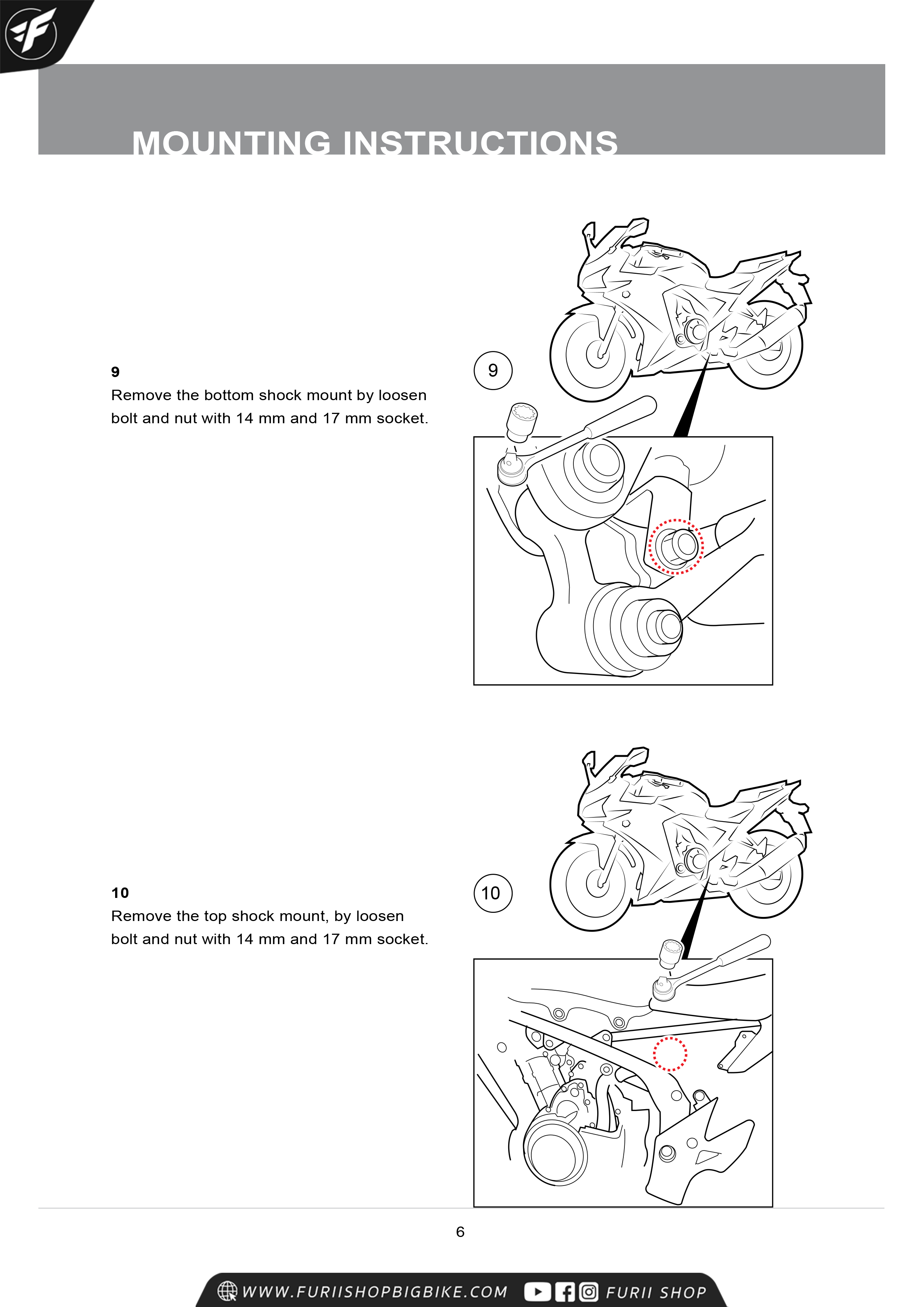 โช๊คหลัง OHLINS HO704 FOR Honda CBR500R, CB500F 2013-2017