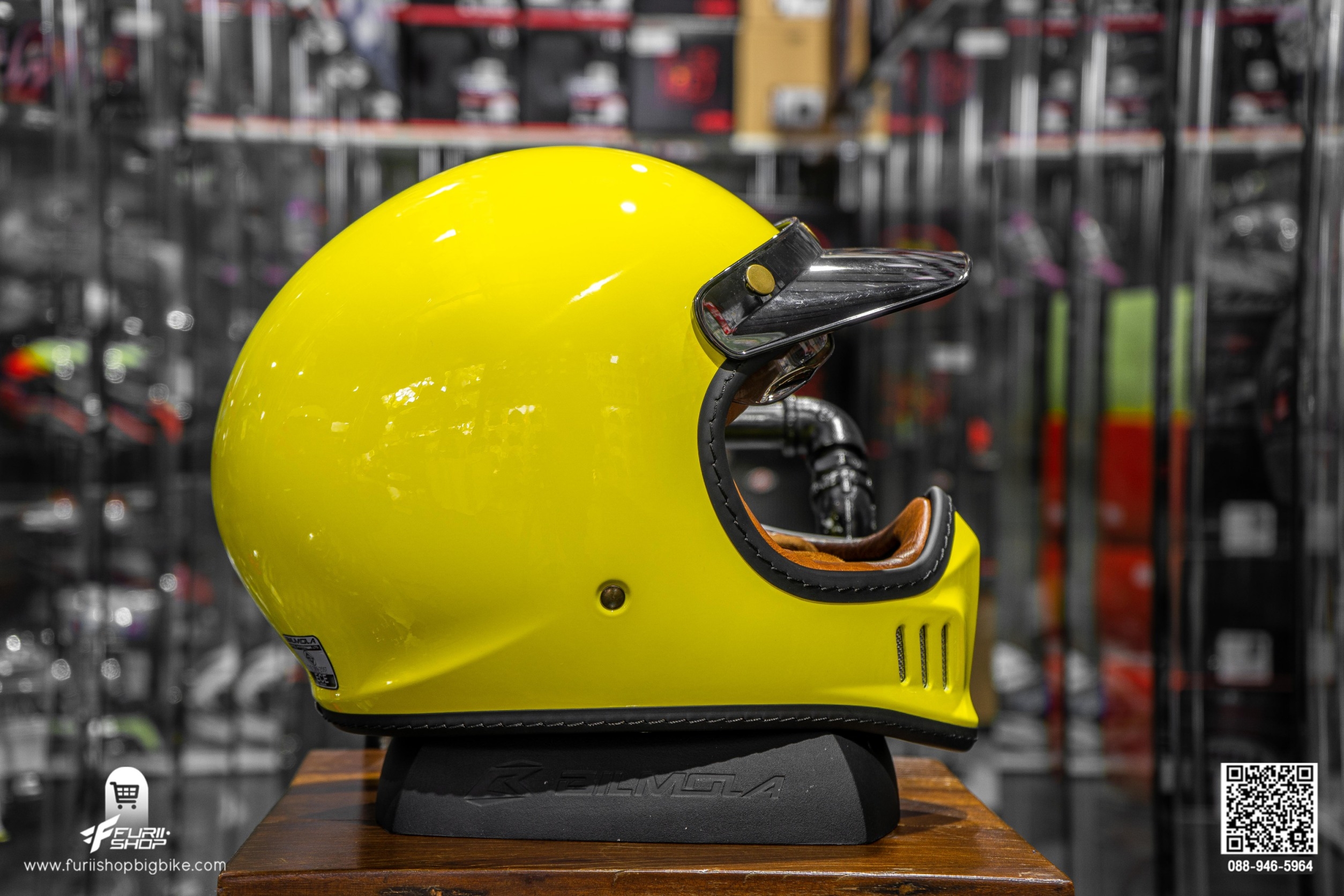 หมวกกันน็อค Bilmola RX100 Plain Yellow