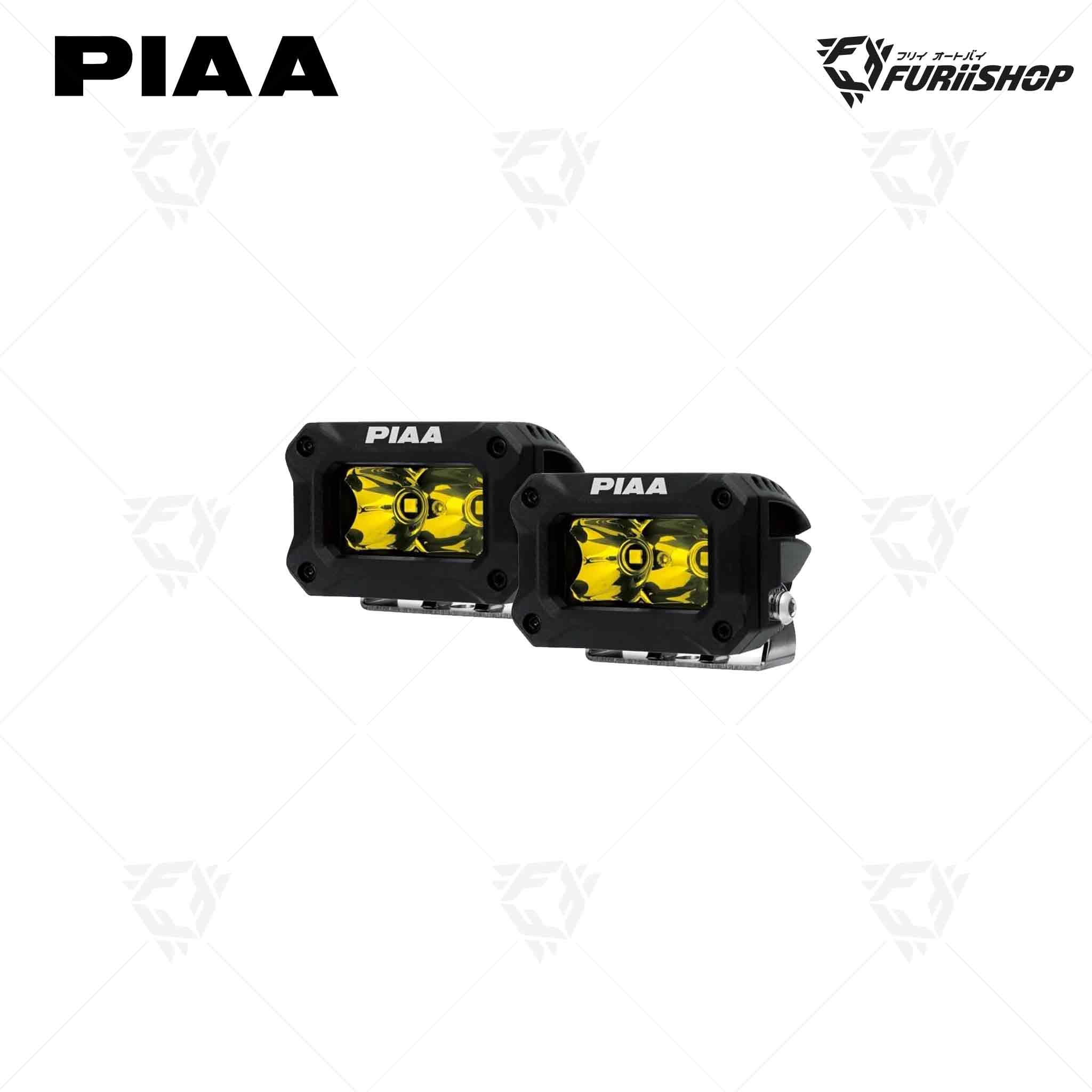 ไฟสปอร์ตไลท์ PIAA 2000 Series LED Light Pods ลำแสงแบบ flood สีเหลือง