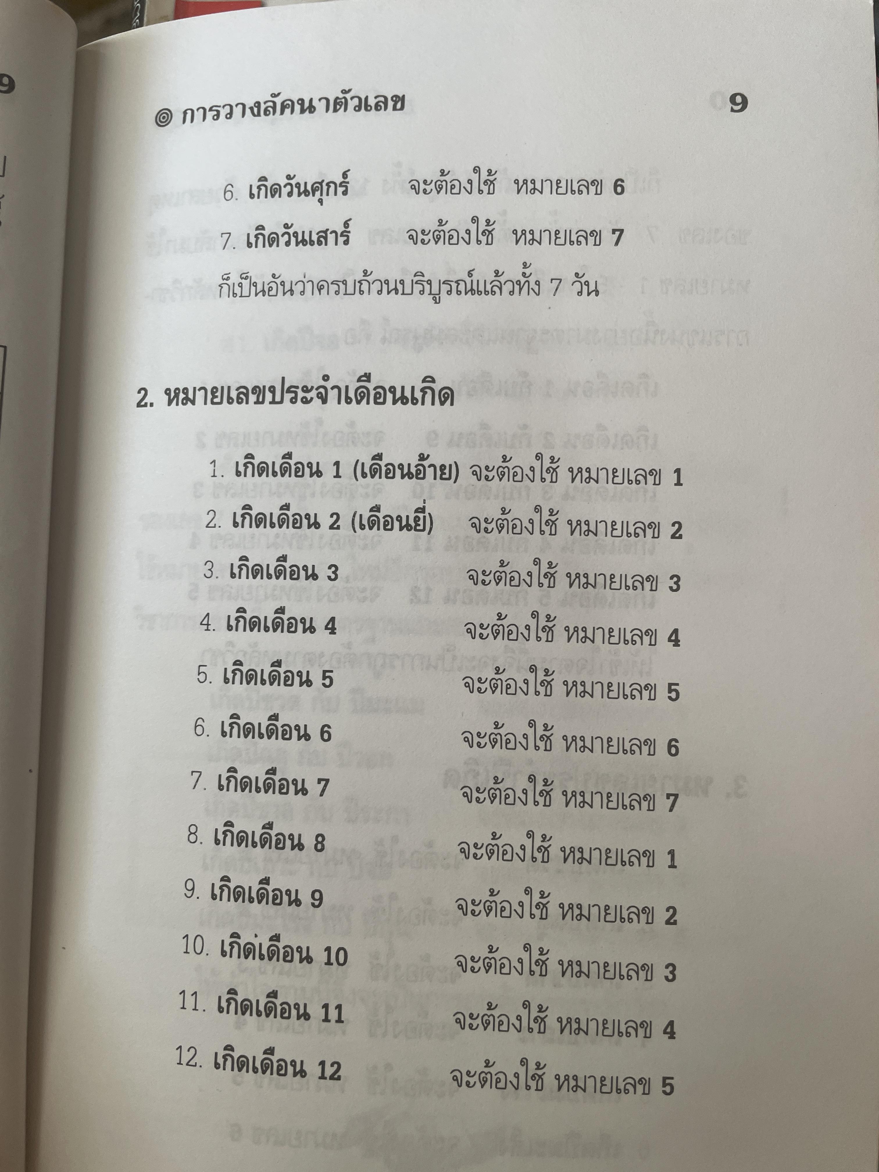 การวางลัคนาตัวเลข คู่มือหมอดูเลข 7 ตัว โดย ชาย ฉะเชิงเทรา 250 กรัม