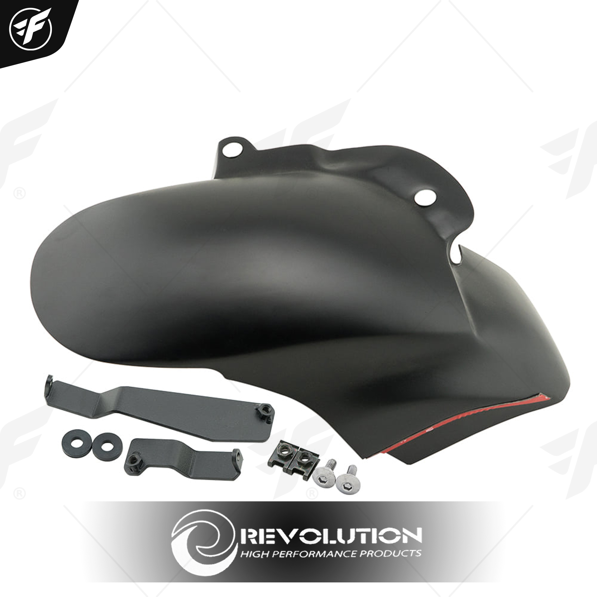 บังโคลนหลังตัวใน+ขายึด REVOLUTION FORZA-300 NEW 2018 ดำ