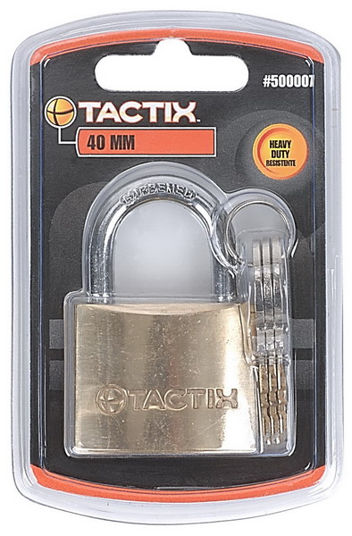 (B)กุญแจทองเหลือง 500009 50มม. TACTIX