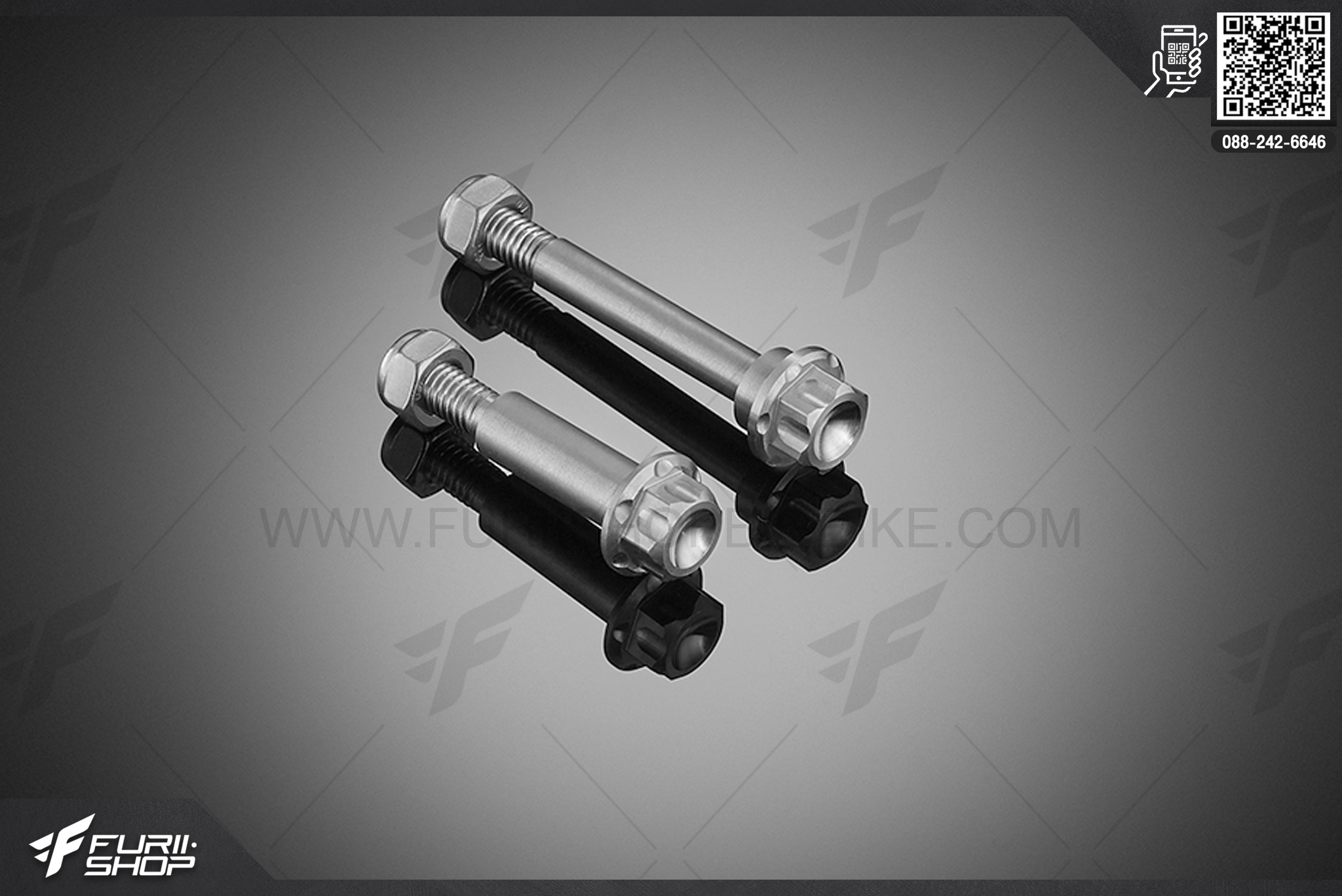 น็อตสแตนเลสยึดมือเบรก-มือคลัตช์ (Stainless Bolt For Brake & Clutch Lever (2 Pieces)) Bikers Kawasaki NINJA 650 ABS (2012-2016)