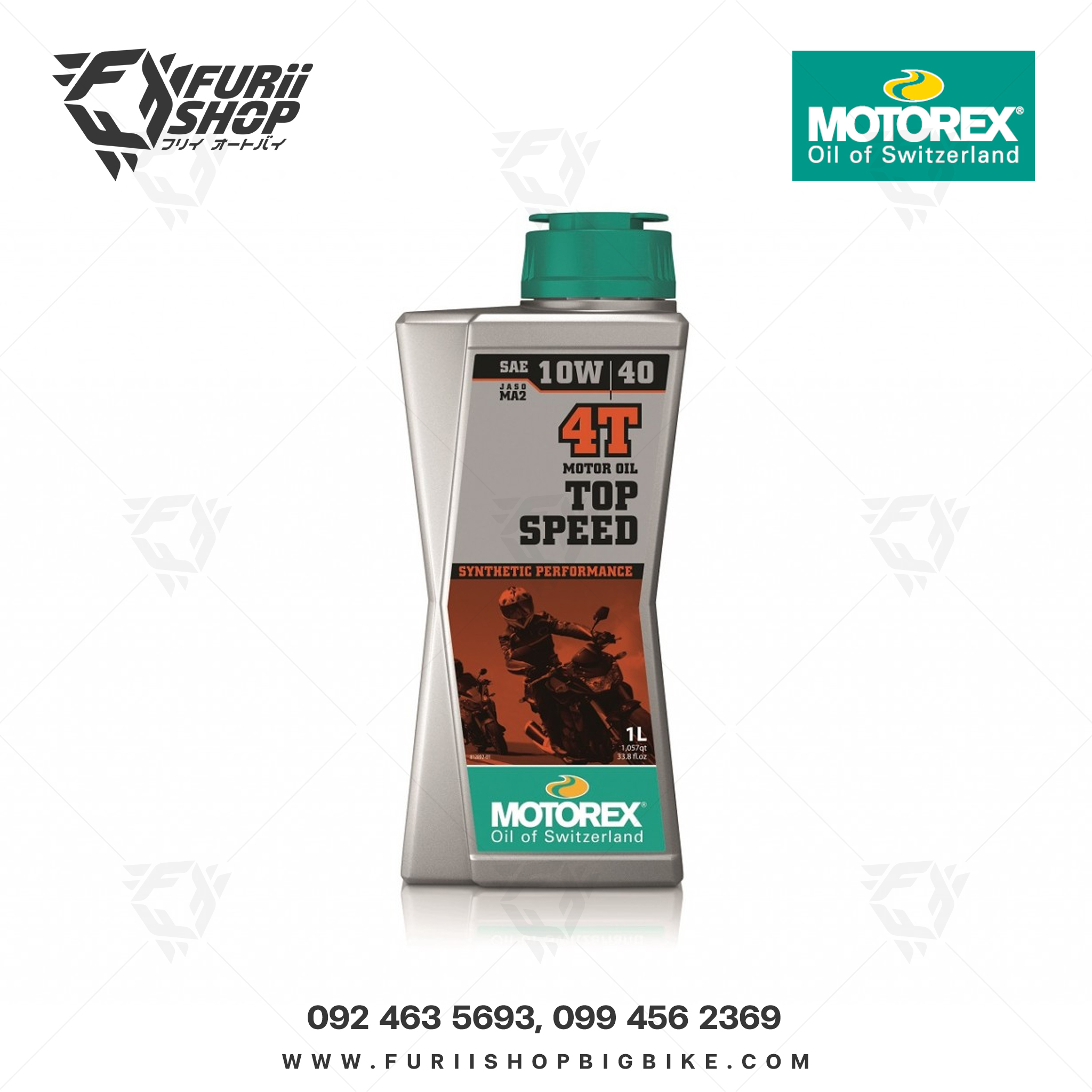 น้ำมันเครื่องมอเตอร์ไซค์ MOTOREX TOP SPEED 4T 10W/40