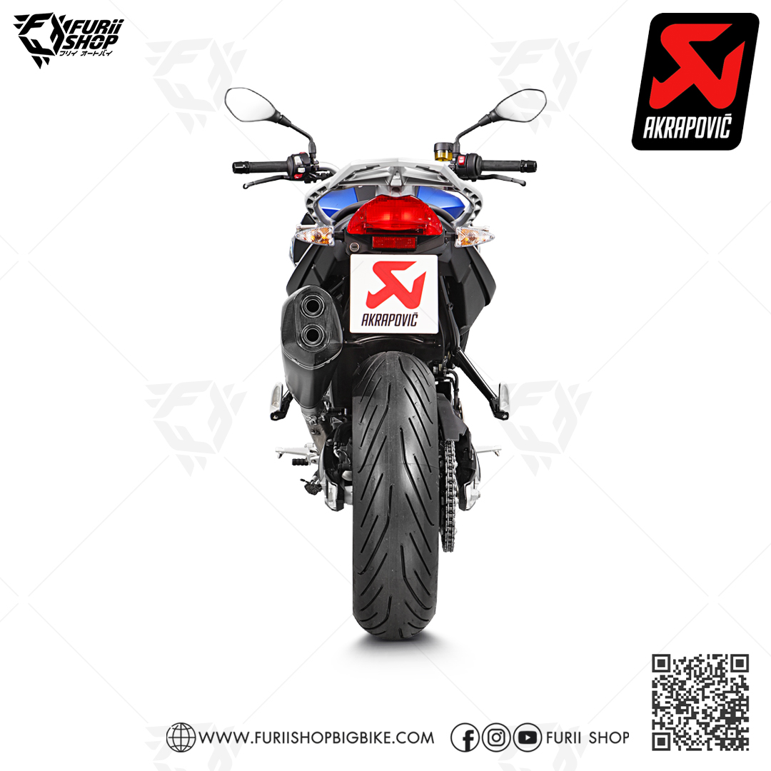 ท่อมอเตอร์ไซค์ AKRAPOVIC BLACK SILP-ON FOR BMW F800R ท่อแต่ง ท่อสูตร ท่อบิ๊กไบค์ ท่อBigbike ท่อไอเสีย