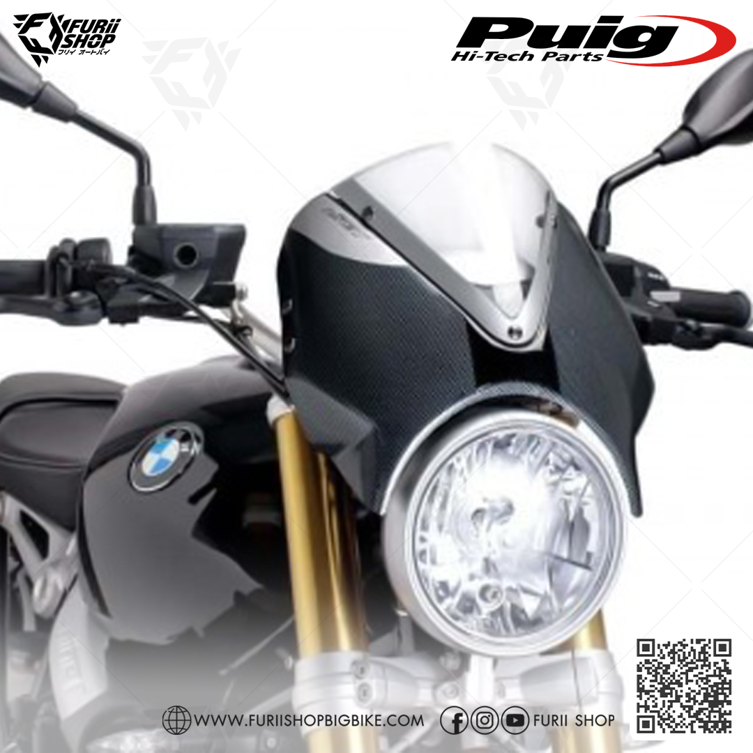ชิลด์หน้า Puig Windshield Carbon : for BMW R nine T 13-20 / New!! R nine T Scramble 17-20