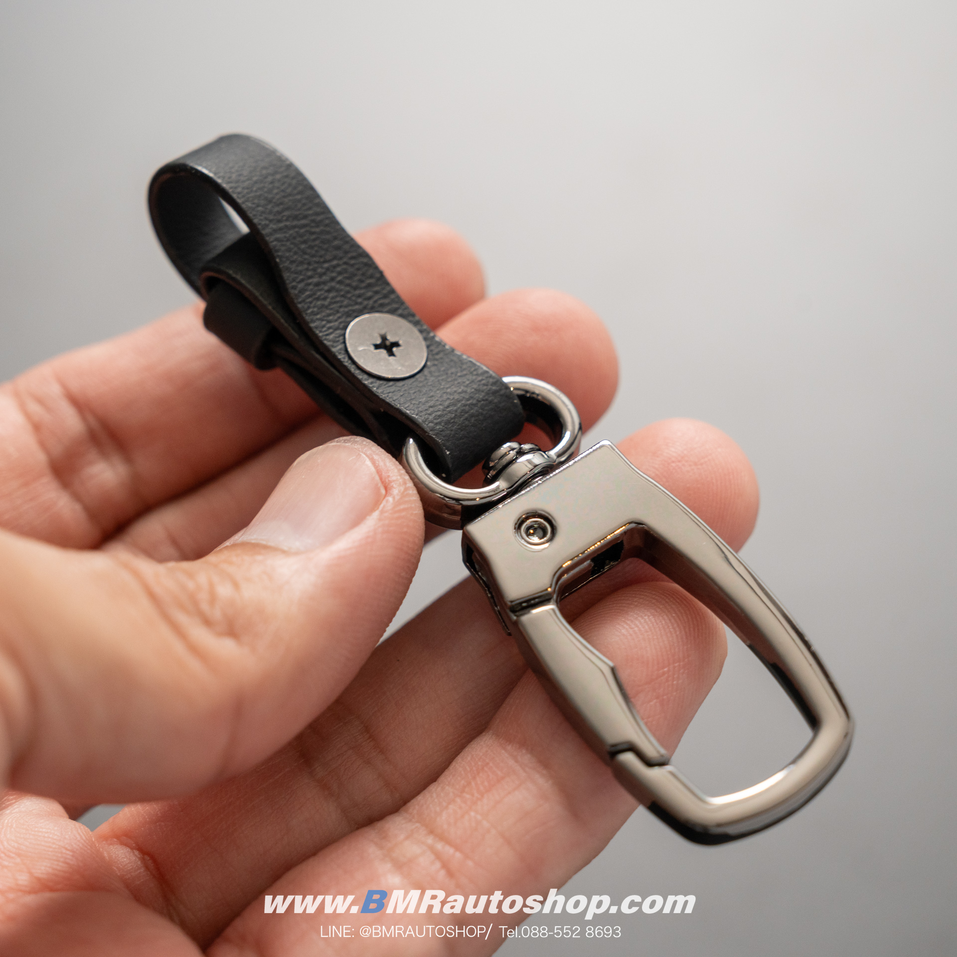 พวงกุญแจรถยนต์ BMW รุ่น AC229 สี Black Chrome