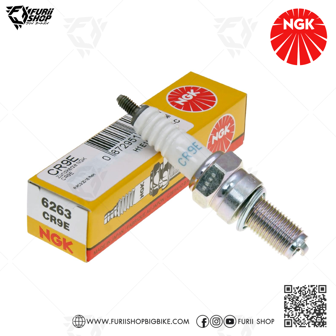 หัวเทียน NGK รุ่น NICKEL STANDARD ขั้ว NICKEL ( CR9E ) ใช้สำหรับ Yamaha M-SLAZ / YZF-R15 MotoGP Edition / YZF-R25 / FZ8 / FZ1-S