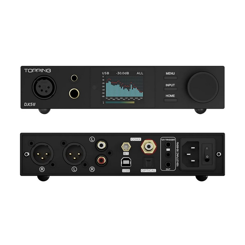 Topping DX5II DAC/AMP ตั้งโต๊ะ ชิป ESS ES9039Q2M x2, แอมป์ X-Hybrid รองรับ Dual Hi-Res ประกันศูนย์ไทย