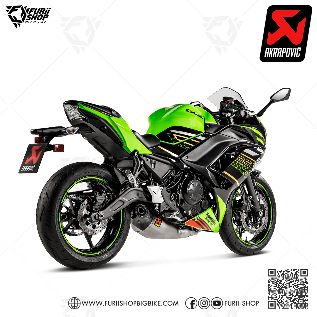 ท่อแต่ง Akrapovic Titanium-Carbon : for Kawasaki Z650RS 2022