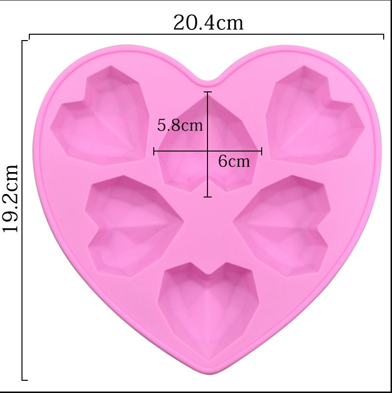 พิมพ์ซิลิโคนขนม พิมพ์วุ้น หัวใจ ไม้ทุบ เลือกแบบ