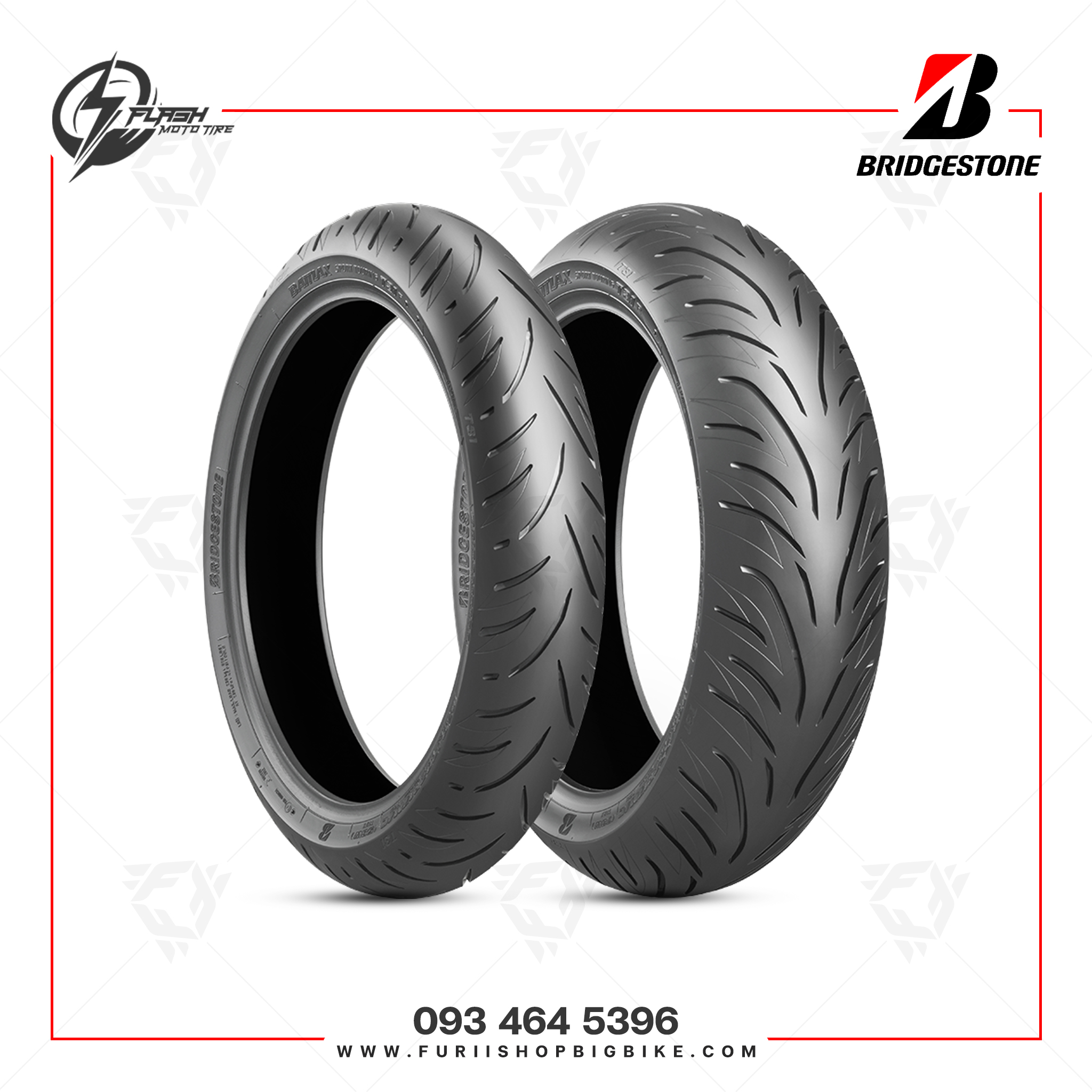 ยางมอเตอร์ไซค์ Bridgestone Battlax T31 GT : F 120/70ZR17 + R 190/55ZR17