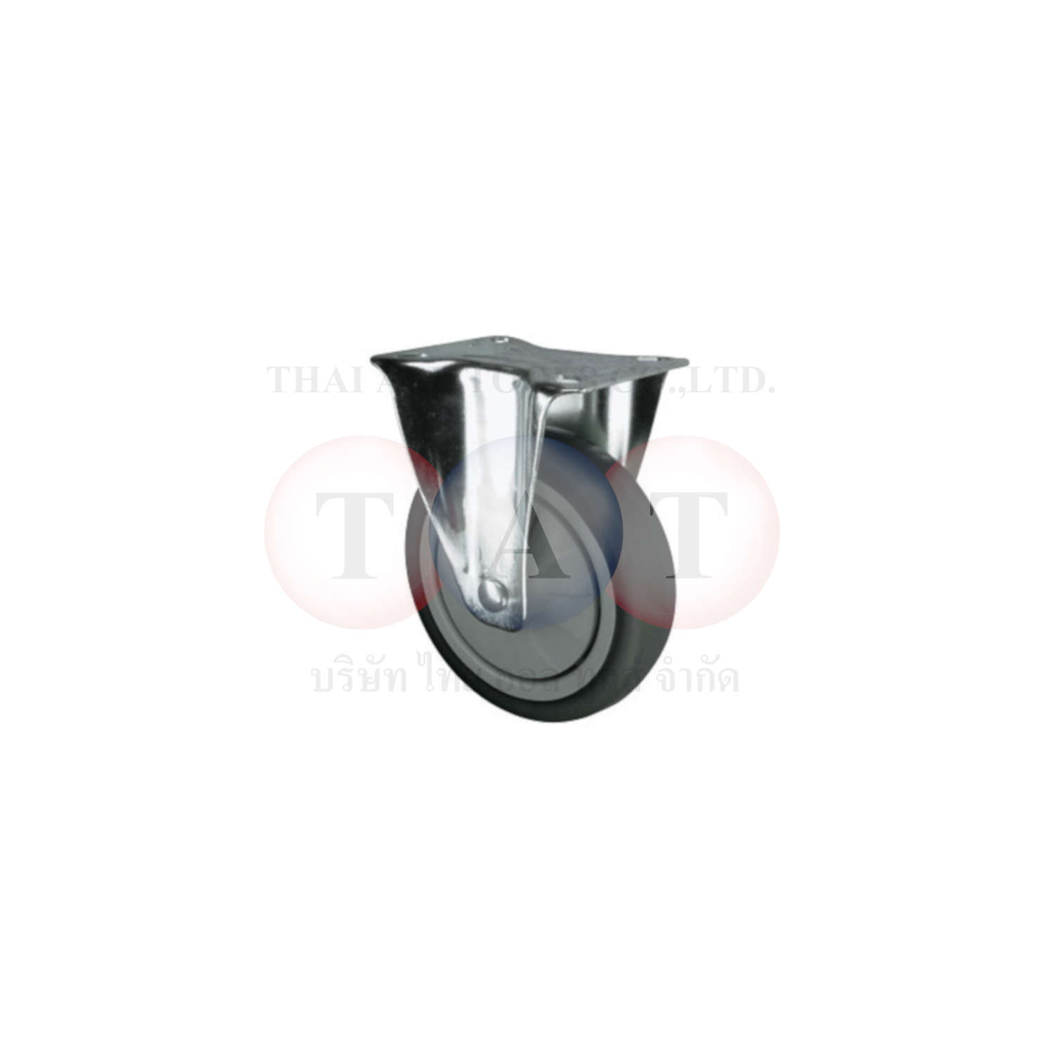 Atlas Workholders.FIXED PLATE 100mm RUBBER TYRE