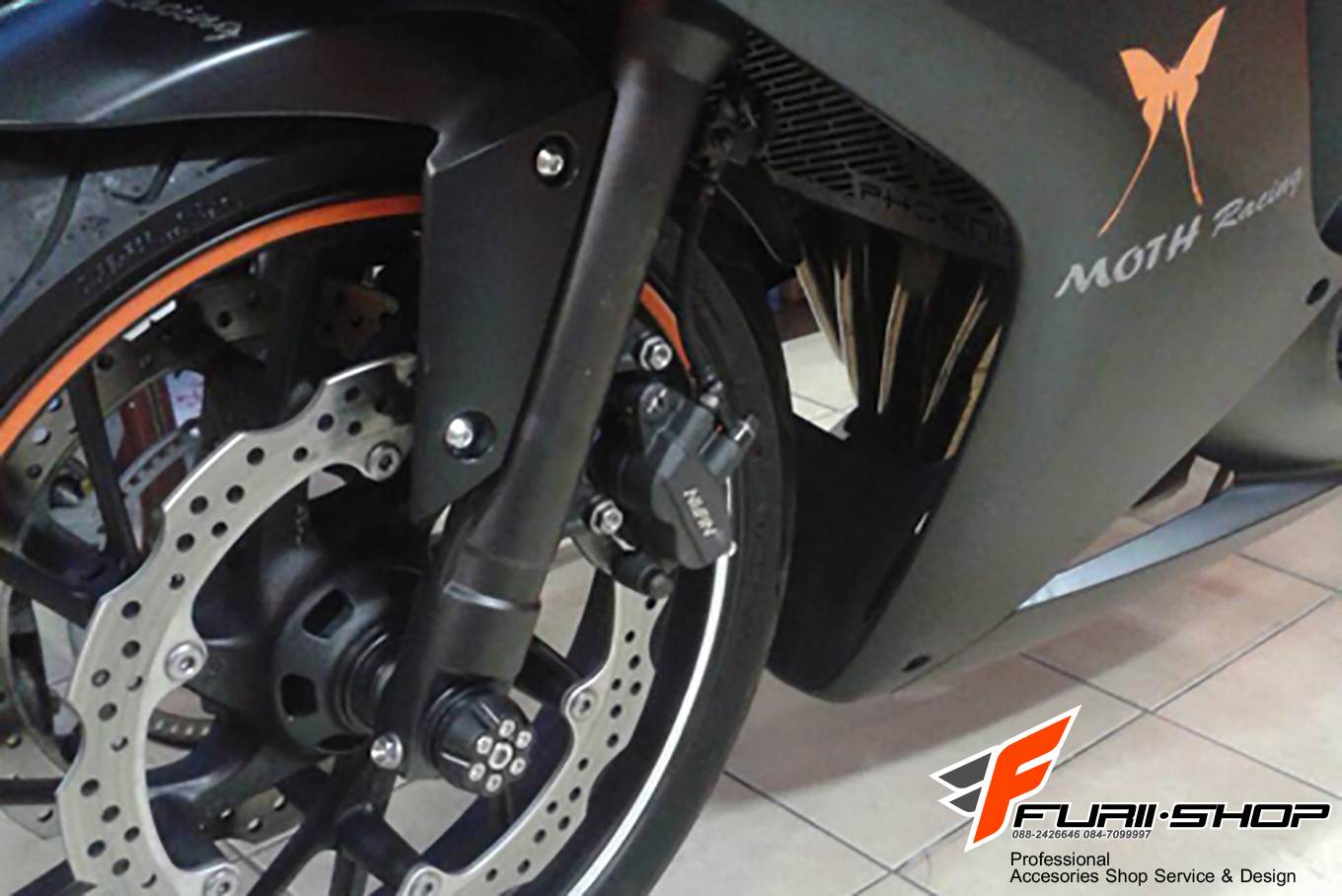 กันล้มล้อหน้า MOTH FOR HONDA CB650F/CBR650F