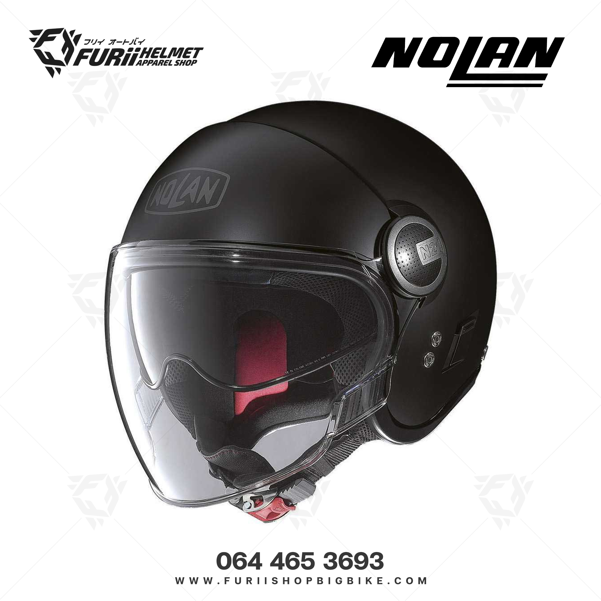 หมวกกันน็อค NOLAN Classic Glossy Black (3)