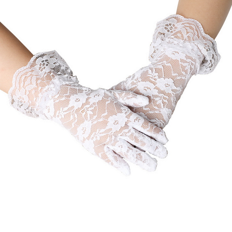 ถุงมือเด็ก ออกงาน สีขาว
