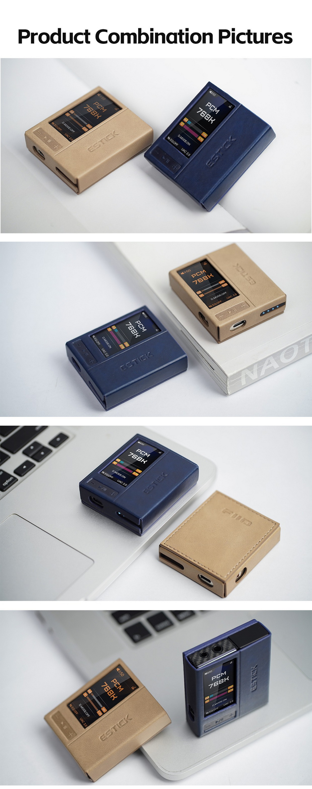 FiiO SK-ESTICK+QX13 เคสหนังสำหรับ ESTICK+QX13 ให้การป้องกันที่ยอดเยี่ยม ทนทาน เฉพาะเคส [-เคส-]