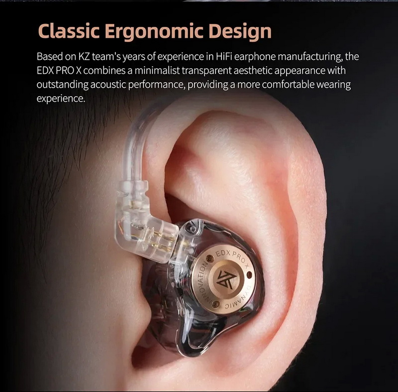 KZ EDX PRO X หูฟัง Iems ไดรเวอร์ไดนามิกซูเปอร์ลิเนียร์ ประสิทธิภาพเสียงที่โดดเด่น ประกันศูนย์ไทย