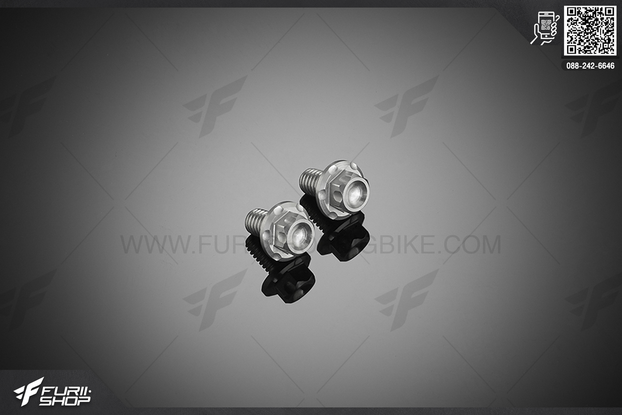 น็อตสแตนเลส M6x10 (Stainless Bolt M6x10 (2 Pieces)) Bikers Kawasaki Z250SL ABS