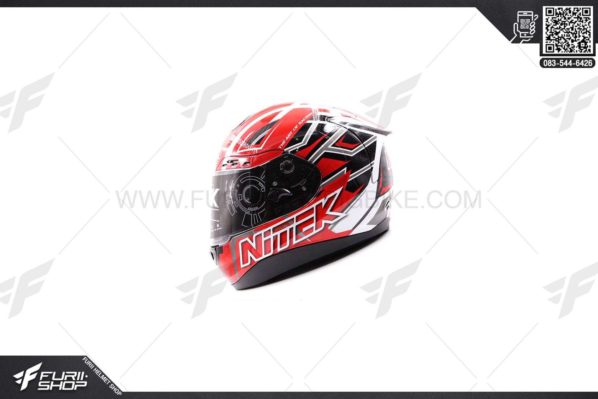 หมวกกันน็อค NITEK Pistol Red