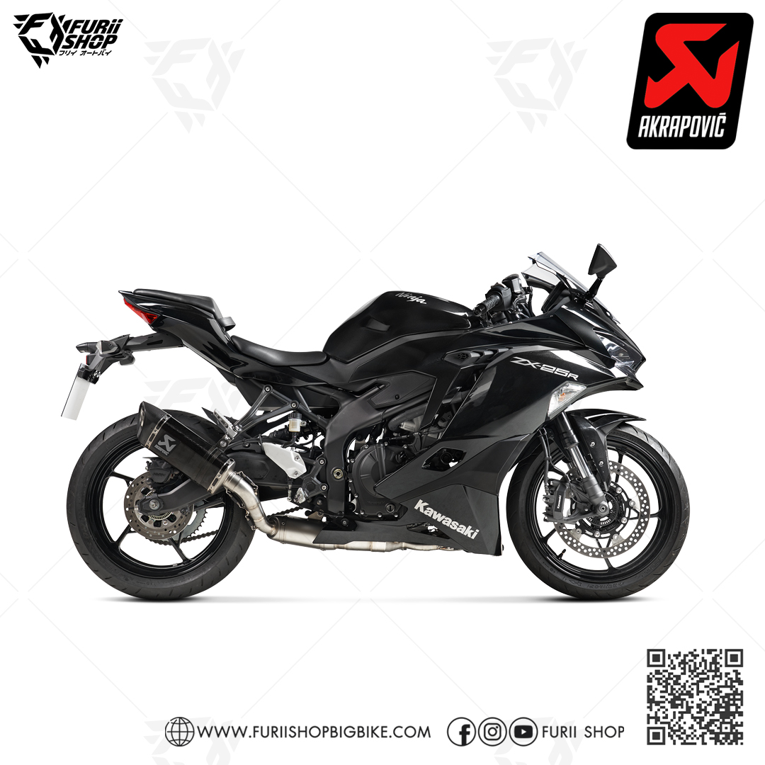 ท่อแต่ง Akrapovic Carbon Homologated Aluminium Limited : for Kawasaki ZX4R 2023