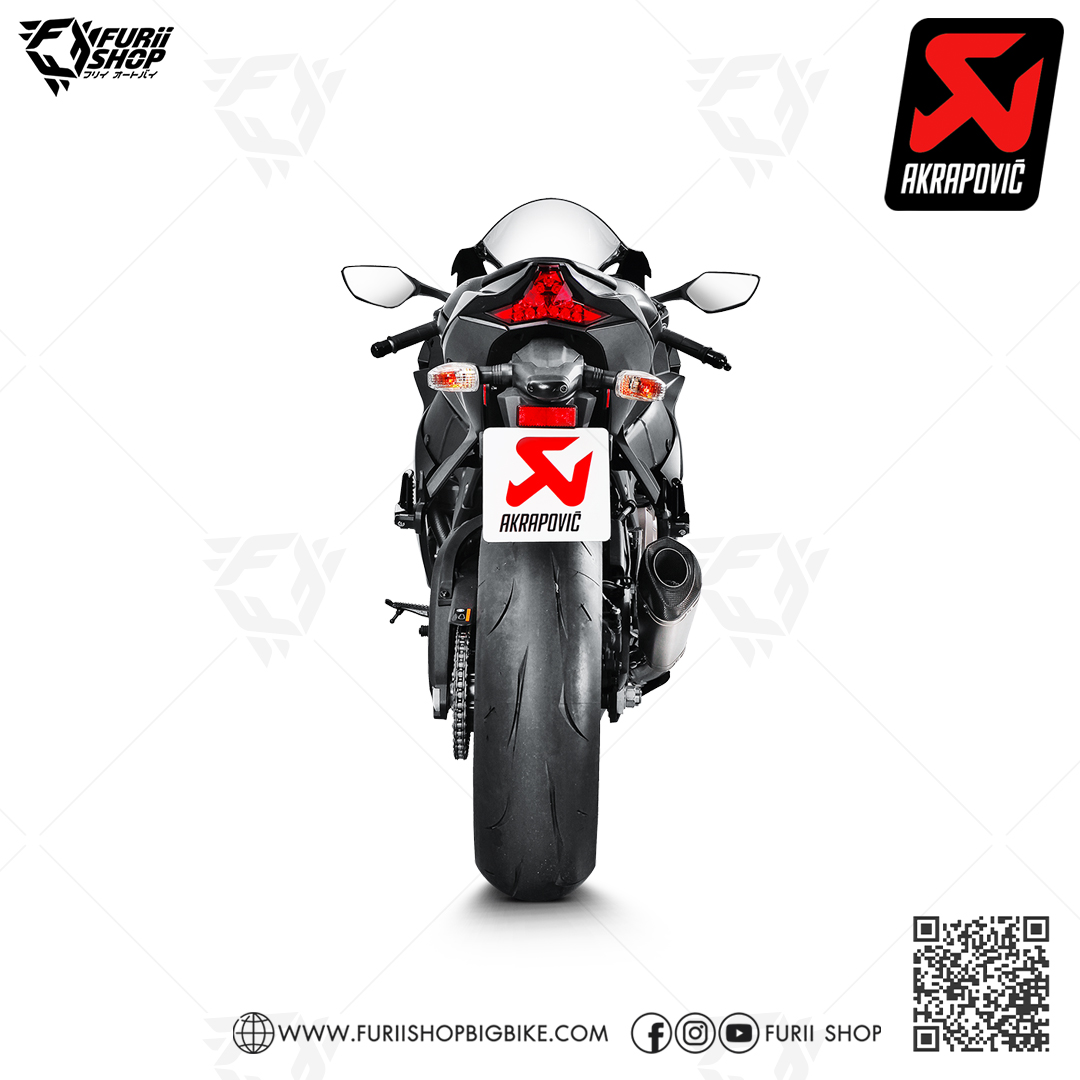 ท่อแต่ง Akrapovic Slip on Shorty (No Carbon With Cat) : for Kawasaki Zx10RR 2021-2022 All new !!