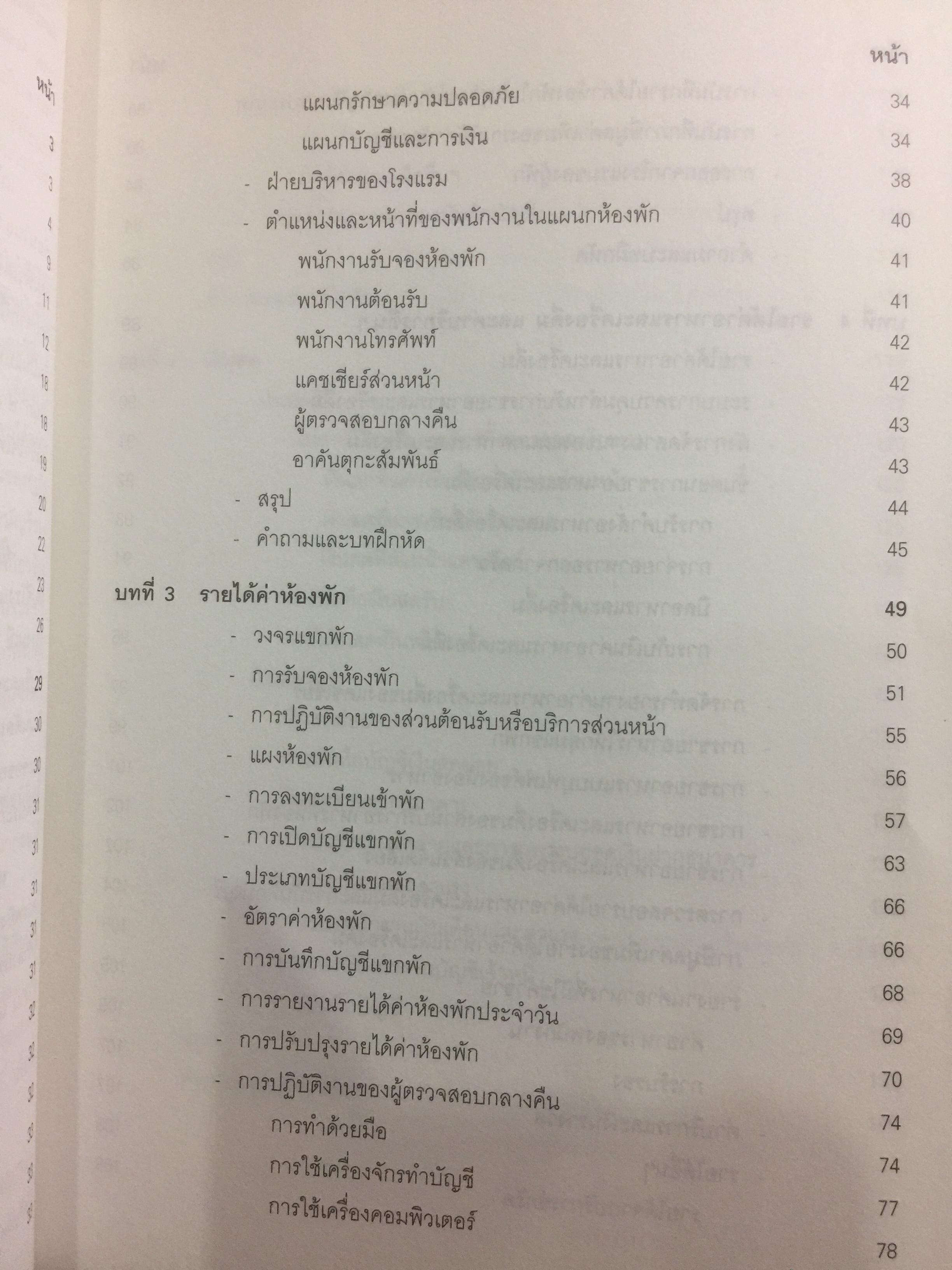 การบัญชีโรงแรม. หลักการบัญชีและเทคนิคการควบคุม ผู้เขียน รศ.สุภาพรรณ รัตนาภรณ์ 2 กก.