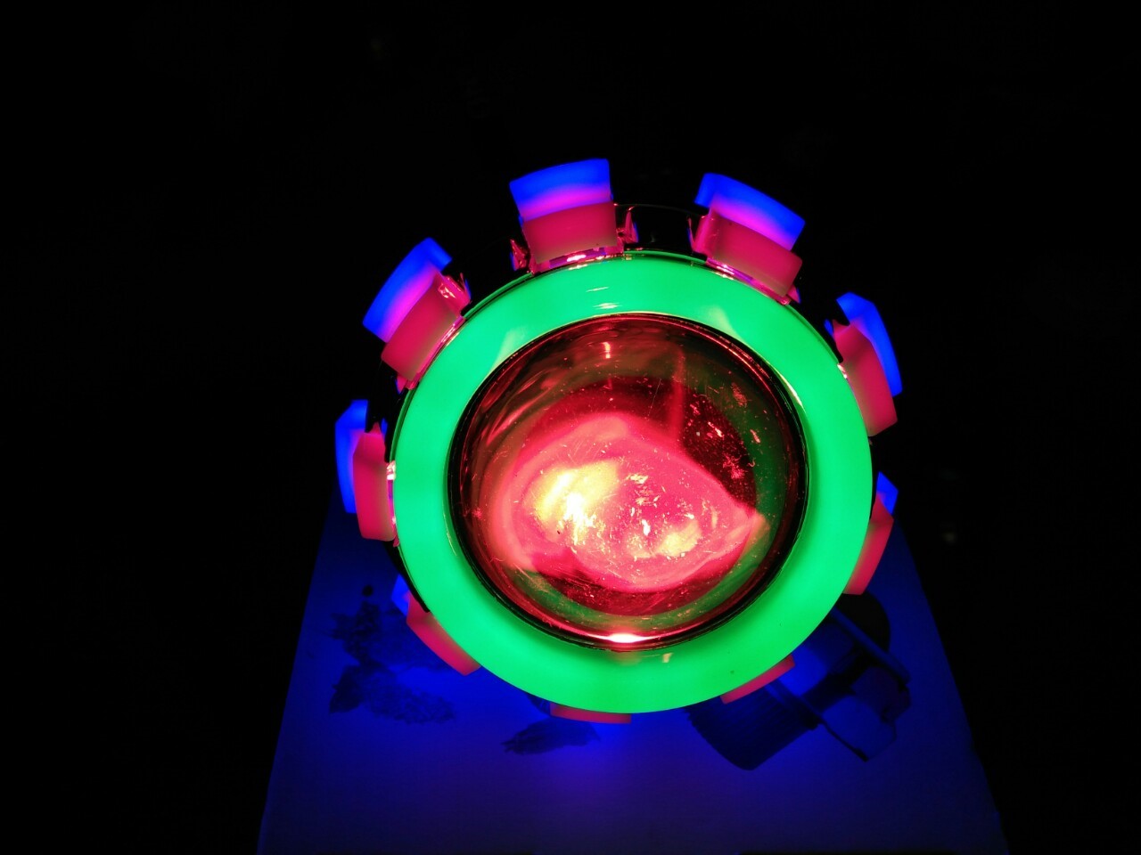 ไฟโปรเจคเตอร์มอเตอ์ไซค์ LED V.10 วงแหวน 3 ชั้น เหมาะสำหรับ มอเตอร์ไซค์,บิ๊กไบค์,รถยนต์ทุกรุ่น