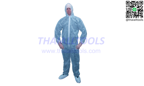 ชุดกันสารเคมี DISPOSABLE COVERALL BLUE SITESAFE