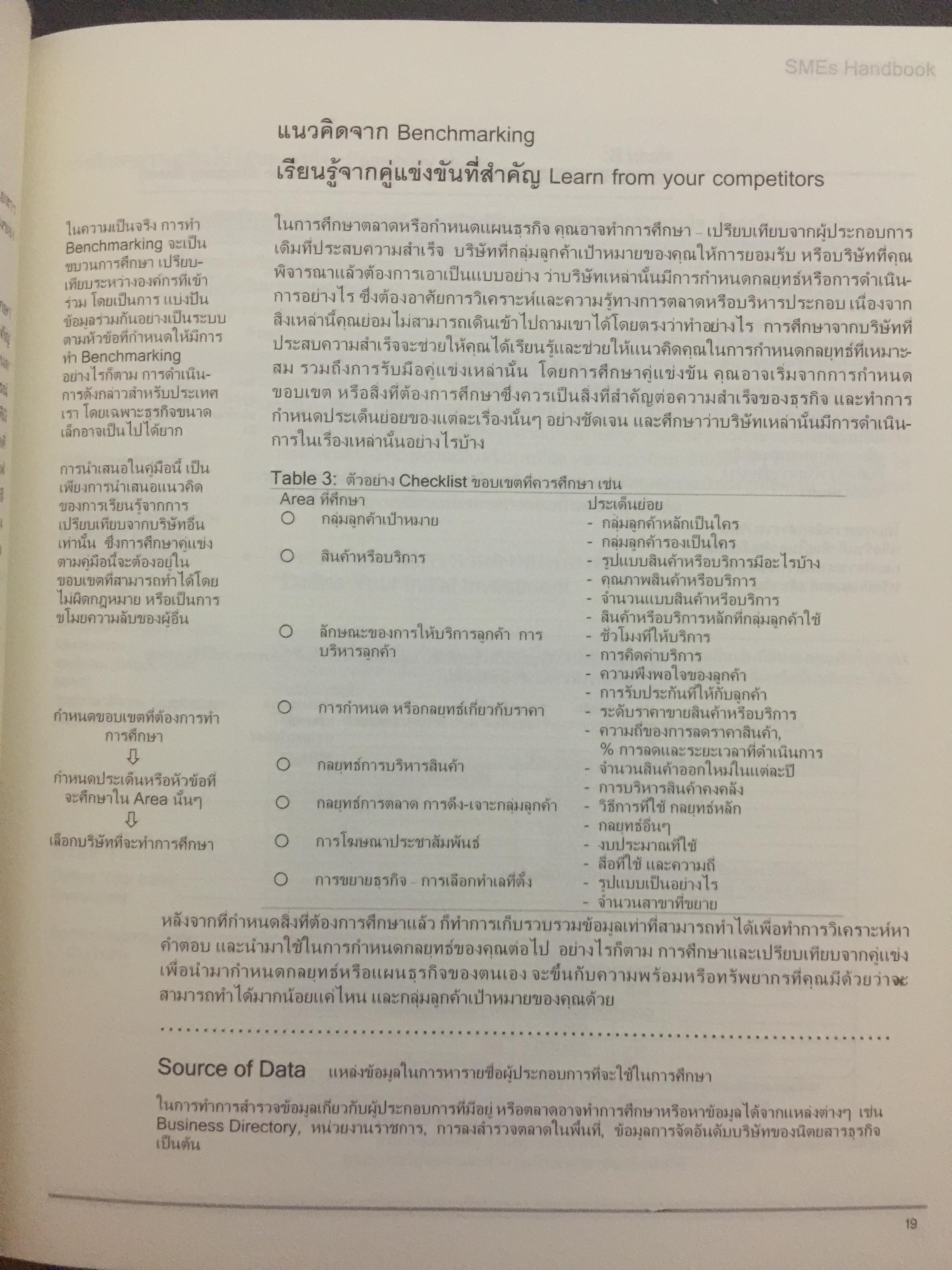 คู่มือ การจัดตั้งบริหารธุรกิจขนาดเล็ก. SMEs HANDBOOK. (ไม่มี CD-ROM) 2,090 กรัม