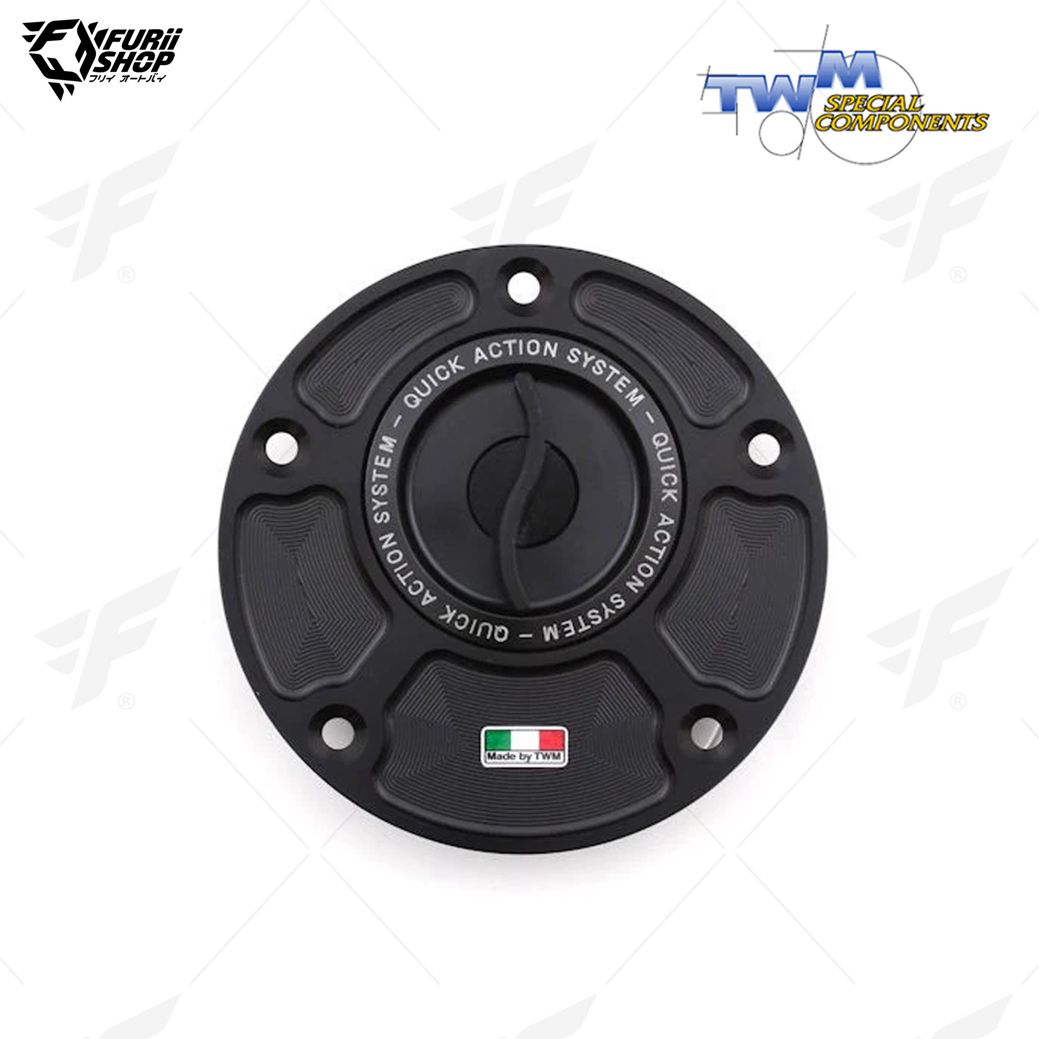 ฝาถังน้ำมัน Aluminium Fuel Cap TWM TYPR.01 : for Yamaha YZF-R3 15-21/YZF-R6 99-21/FZ 6/Fazer 04-16/FZR-750 06-16/YZF-R1 98-21/FZ 1/FZ 8/Fazer